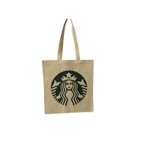 Starbucks Logo Large Shopping/Market Bag - Large Capacity - 100% Cotton